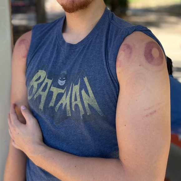 BATMAN MEN T SHIRT NAVY BLUE DC COMICS COMICS HERO OVAL LOGO OFFICIALLY GOTHAM - Picture 15 of 16